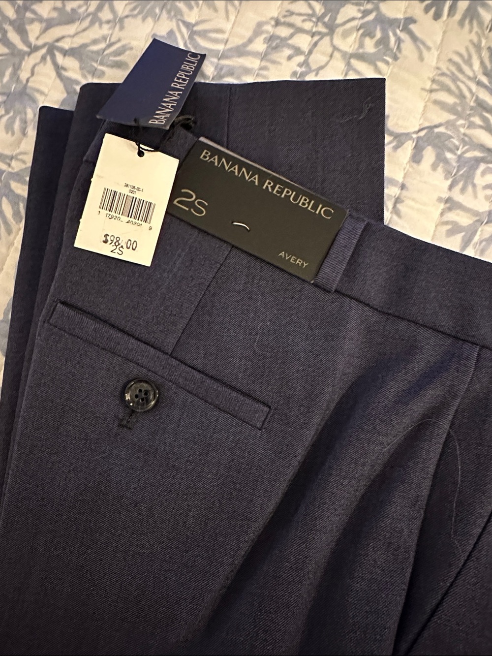 Banana Republic Women’s Navy Dress Pants - Avery, 2-Short